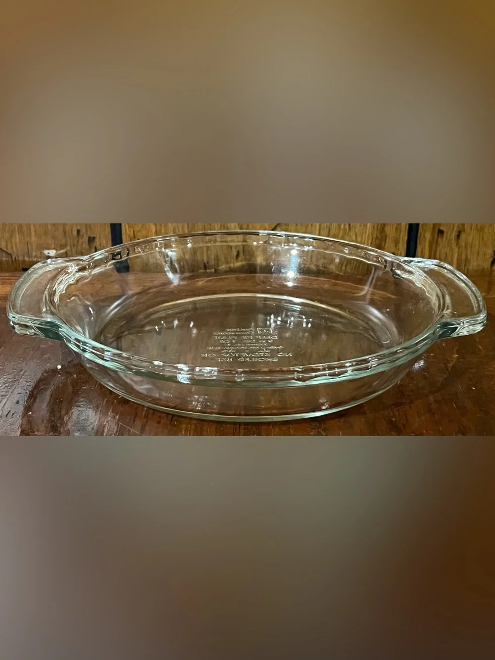 Anchor Ovenware Clear Glass 9” Pie Plate